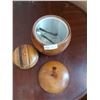 Image 3 : Wood Apple Ice Bucket & Small Wood Bowl