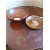 Image 1 : Wooden Salad Bowl & Wood Nut Cracker Bowl