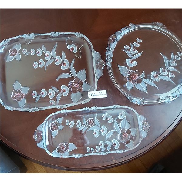 Three Stunning Cherry Blossom Serving Trays
