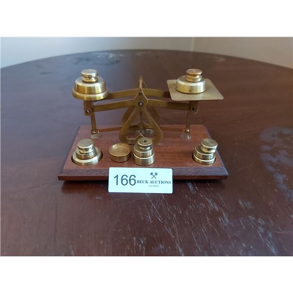 Vintage Brass Postal Balance Scale