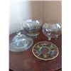 Image 1 : Two Large Decorative Bowls With Cheese Platter & Small Fruit Plate