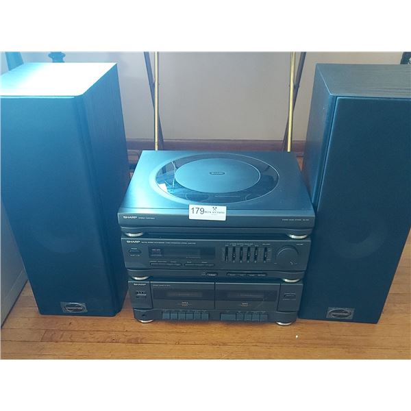 Sharp Turn Table With AM/FM Tuner & Sharp Stereo Cassette Deck - Beck ...