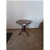 Image 1 : Wood Accent Table With Little Man Carving