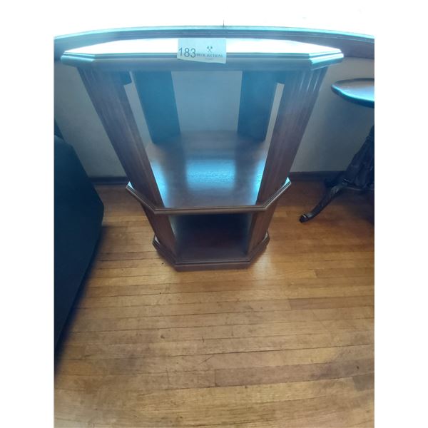 Wood Three Tier Spinning Table