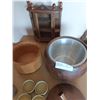 Image 3 : Wood Thimble Cabinet With Apple Ice Bucket & More