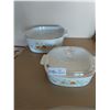 Image 1 : Two Corning Ware Wild Flower Casserole Dishes
