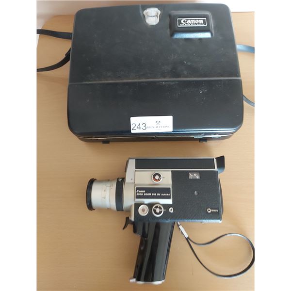 Canon Auto Zoom 518 SV Super 8 Camcorder With Hard Case
