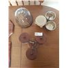 Image 3 : Three Wood Cheese Boards And Two Condiment Spinners