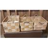 Image 1 : Three Wood Woven Baskets