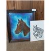 Image 1 : Horse Painting By Rose McLeod And Horse Print By Wendy Risdale