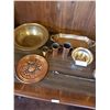 Image 3 : Assortment Of Brass/Copper Baking Pans And Measuring Cups