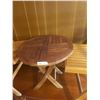 Image 2 : Folding Wooden Table With Two Wooded Folding Chairs