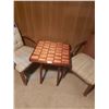 Image 2 : Wooden Table With Two Upholstered Chairs