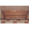 Image 5 : Wooded Headboard With Foot Board And Bedframe