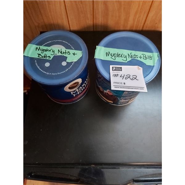 Two Cans Of  "Mystery" Nuts And Bolts