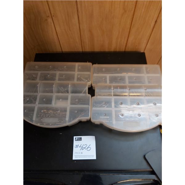 Two Hardware Organizers With Contents