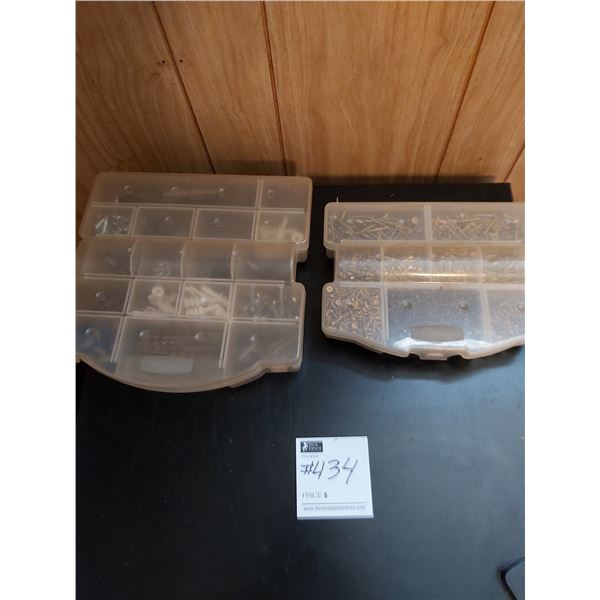 Two Hardware Organizers With Contents