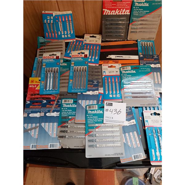 Large Collection Of Jig Saw Blades