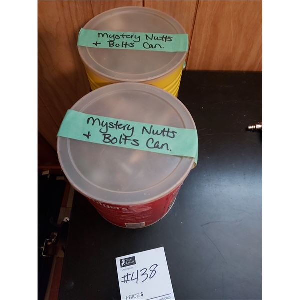Two Cans Of  "Mystery" Nuts And Bolts