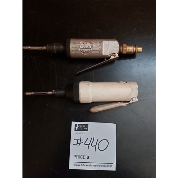 Two Pneumatic Straight Die Grinders