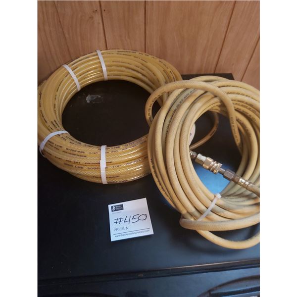 Two 200 PSI Air Compressor Hoses