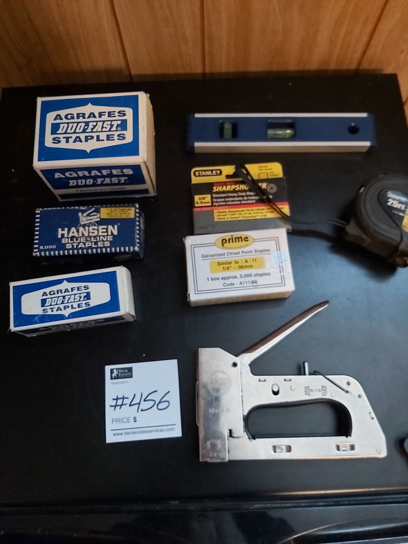Bench Mark Stapler With Assorted Staples And 25' Measuring Tape And 9 ...