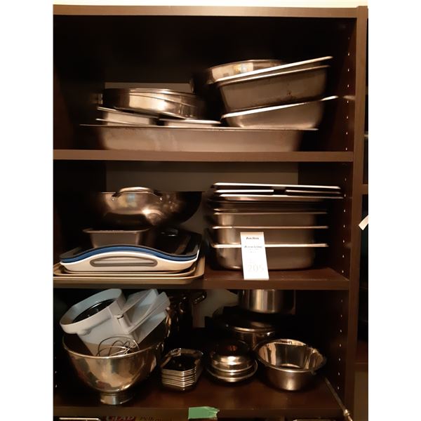 Baking pants, chafing dish inserts, pots. Cat A