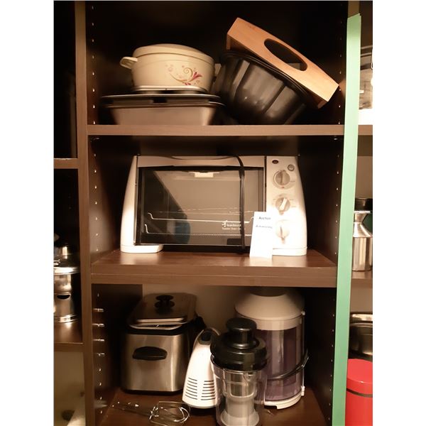 Small appliances, baking pans, serving dishes. Cat A