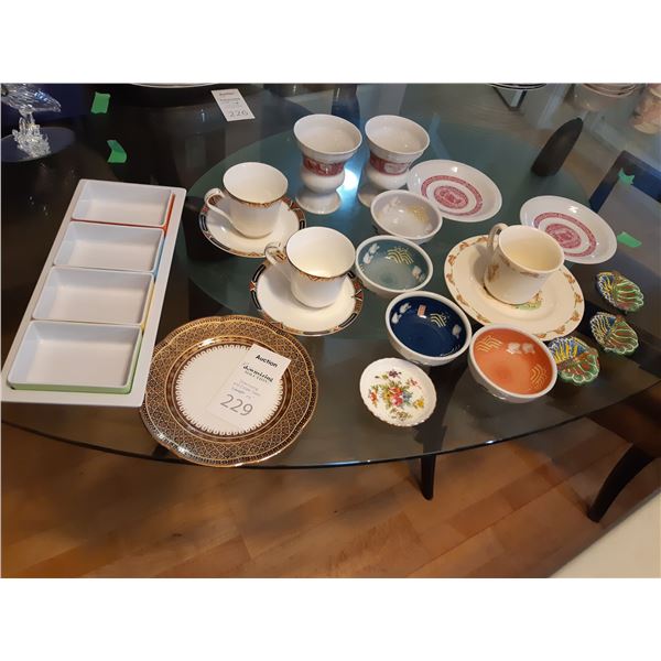 Assorted dishes. Cat A