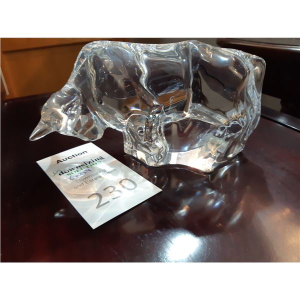 Baccarat crystal bull. Cat A