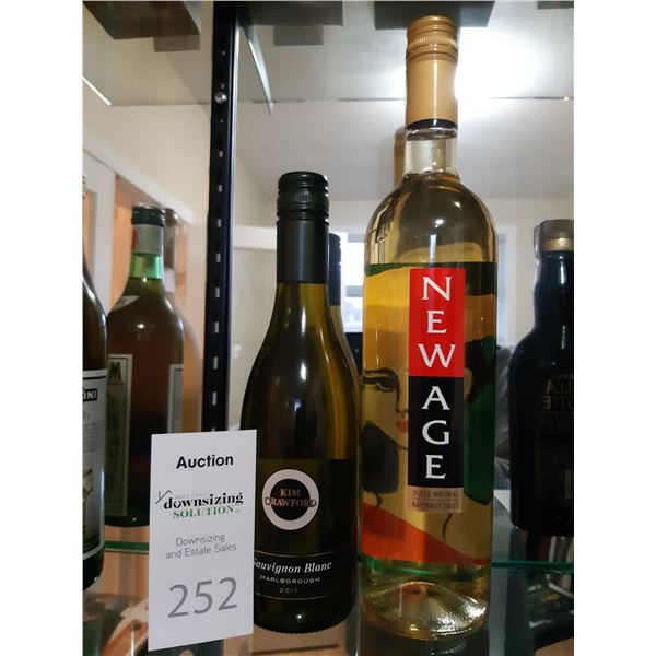 two bottles of white wine. Cat A