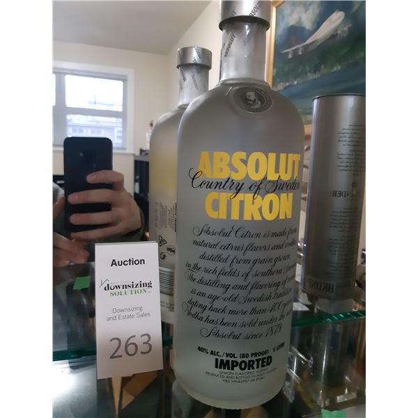 Absolut Citron vodka 1L. Cat A