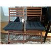 Image 1 : Teak Folding Chairs Cat B