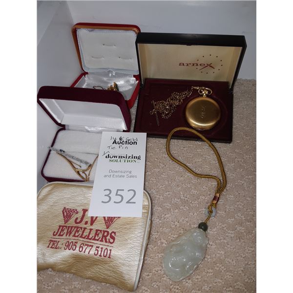 14 K Gold Tie Pin & More Cat A