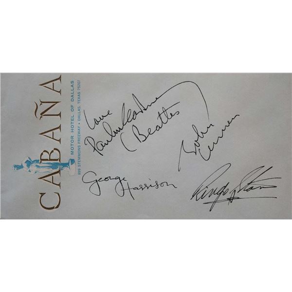 The Beatles signature slip