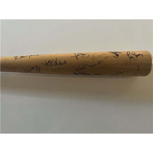 Baltimore Orioles team signed baseball bat