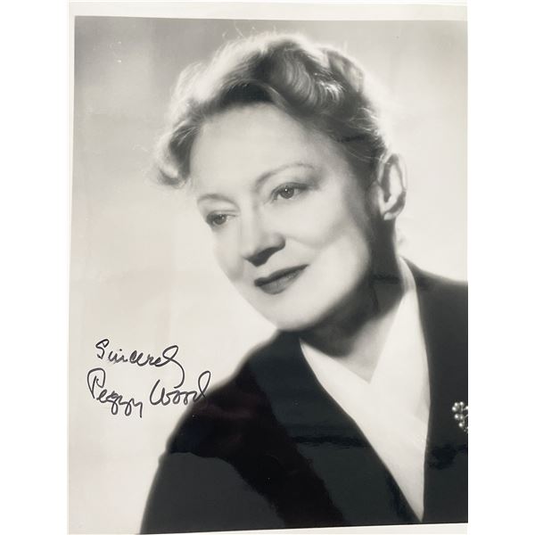 Peggy Wood signed photo