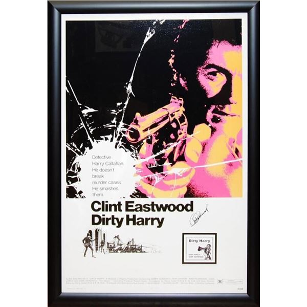 Dirty Harry Clint Eastwood Signed Movie Poster