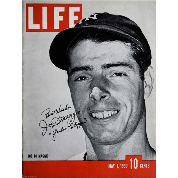 Joe Di Maggio signed Life Magazine