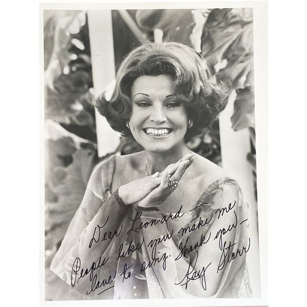 Kay Starr signed photo