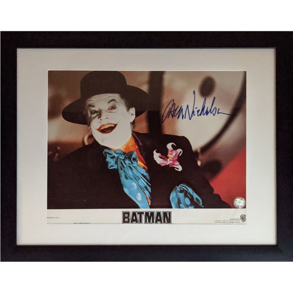 Batman Jack Nicholson signed lobby card
