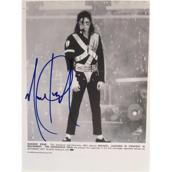Michael Jackson signed photo