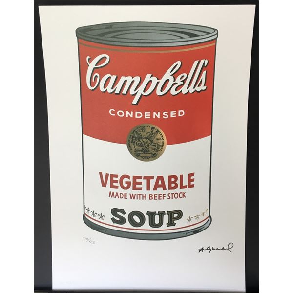 Andy Warhol Vegetable Soup LE Lithograph