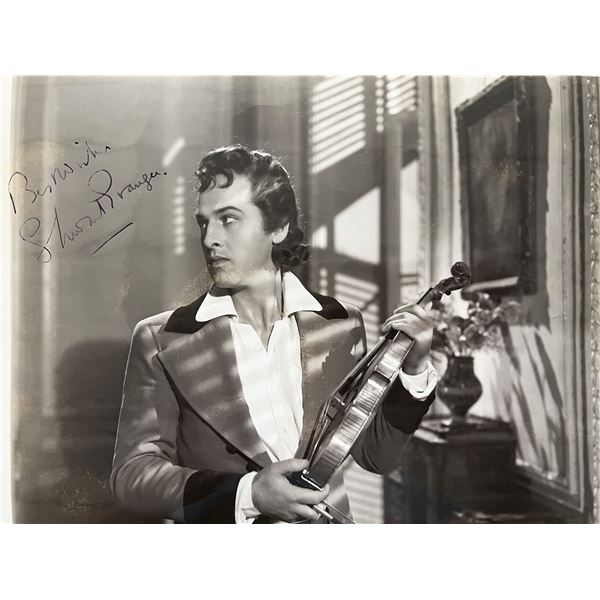 The Magic Bow Stewart Granger signed movie photo