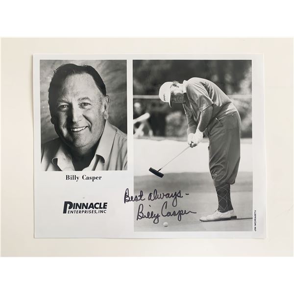 Billy Casper Signed Photo