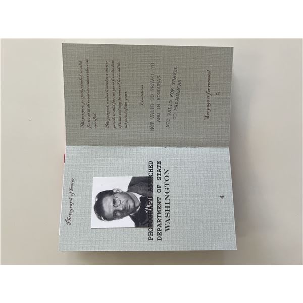 Indiana Jones Harrison Ford film passport prop