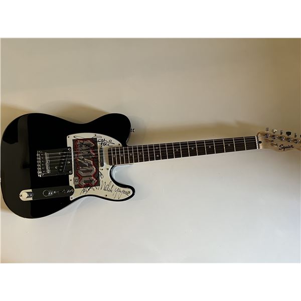 AC/DC band signed guitar