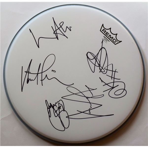 INXS signed drum head