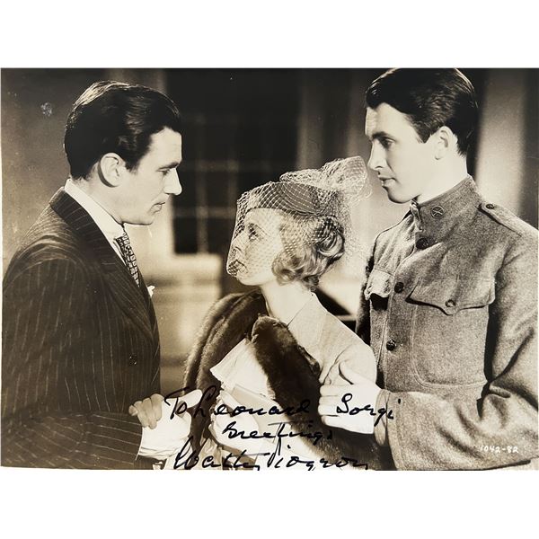 The Shopworn Angel Walter Pidgeon signed photo