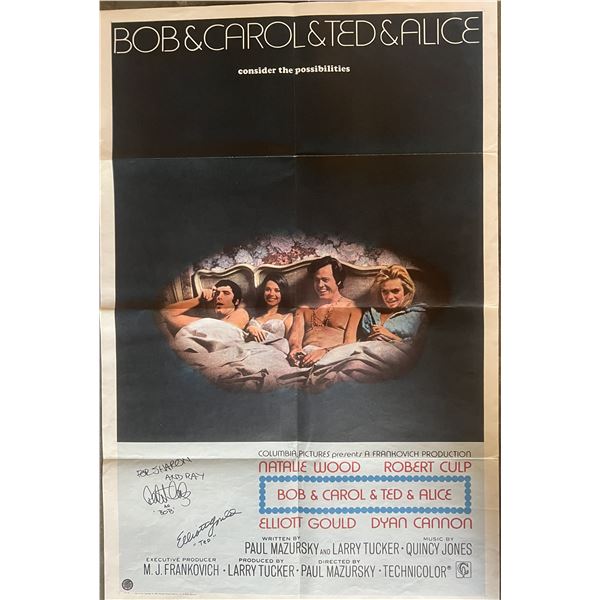 Bob and Carol and Ted and Alice signed movie poster
